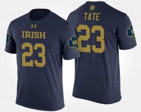 #23 Golden Tate Name and Number UND Mens Navy T-Shirt 202609-635 #23 Golden Tate Name and Number UND Mens Navy T-Shirt 202609-635