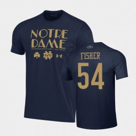 #54 Blake Fisher 2022 Shamrock Series Irish Mens Navy T-Shirt 132637-769 #54 Blake Fisher 2022 Shamrock Series Irish Mens Navy T-Shirt 132637-769