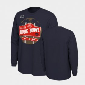 College Football Fighting Irish 2021 Rose Bowl Illustrated Long Sleeve Men's Navy T-Shirt 401527-920 College Football Fighting Irish 2021 Rose Bowl Illustrated Long Sleeve Men's Navy T-Shirt 401527-920