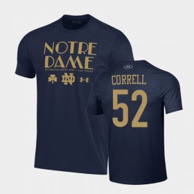 #52 Zeke Correll 2022 Shamrock Series Irish Men's Navy T-Shirt 533452-857 #52 Zeke Correll 2022 Shamrock Series Irish Men's Navy T-Shirt 533452-857